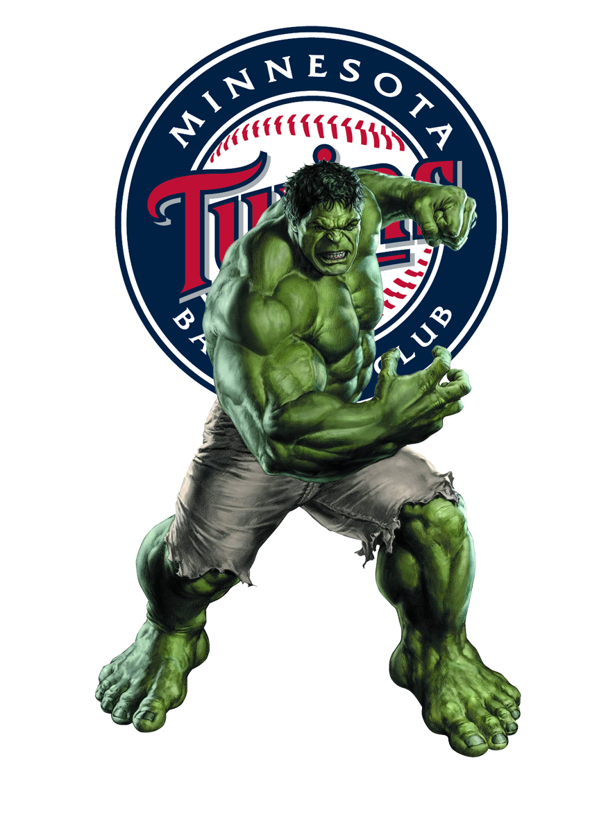 Minnesota Twins Hulk Logo iron on paper